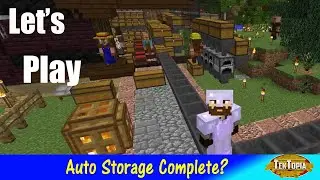 Tektopia Mod Survival: Finishing the Auto Sorting Storage Room!