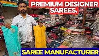 Premium Designer Sarees | Handwork Saree Manufacturer Chandni Chowk | Saree Wholesale Market Delhi.