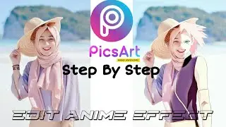 Tutorial cara mengedit foto jadi kartun || how to edit anime picture || PicsArt