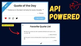 JavaScript API Project | Random Quote Generator with Fetch API