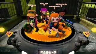 Splatoon - Partida amistosa. Golden Squids vs Inkling Next Door