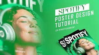 🎧 Spotify Poster Design in Photoshop | How to Edit | Speed Art