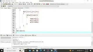 Bubble Sort Program in C language using function|