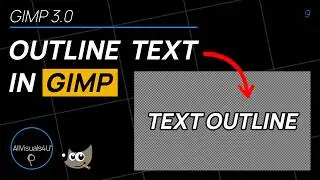 🖍️ How To Outline Letters In GIMP - GIMP Text Outline - GIMP Drop Shadow On Text