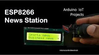 Project 10 - ESP8266 News Station, Arduino wifi Project, Nodemcu