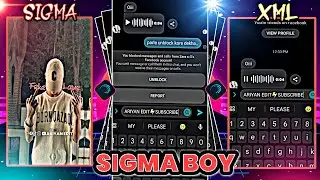 New Sigma Rule🗿Chat Lyrics Xml File || Alight motion Chat Lyrics Video Editing Tutorial | #xml #chat