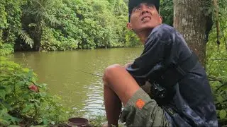 KUNTILANAK DI ATAS POHON MUNCUL SIANG BOLONG ! AUTO KABUR
