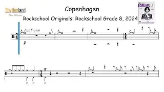 'Copenhagen' - Rockschool Grade 8 Drum Score | Full Play-Along + Notation (2024)