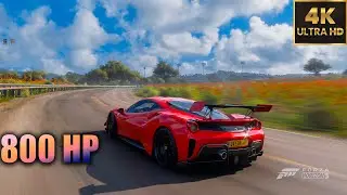 800HP Twin Turbo Ferrari PISTA 2019  | Forza Horizon 5 | keyboard  Gameplay 4k