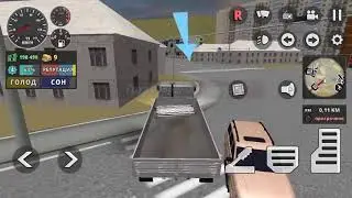 Симулятор дальнобойщика 3D, еду на камазе и везу груз, как я управлял камазом