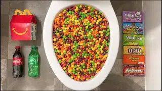 Will it Flush? - Coca Cola, Fanta, Mentos, McDonalds and M&M's