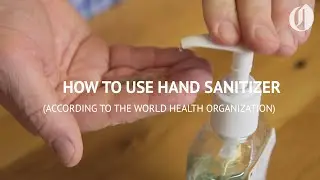 How to properly apply hand sanitizer