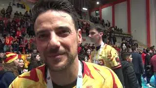 04-02-2023: Santi Orduna dopo la vittoria della Del Monte Coppa Italia A2 con Vibo