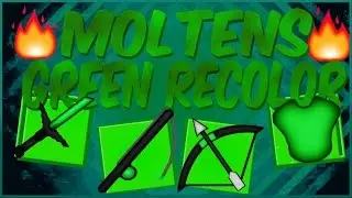 Minecraft: Molten Green PvP Recolor Texture Pack 256x | 1.7/1.8/1.9 MC Resource Pack