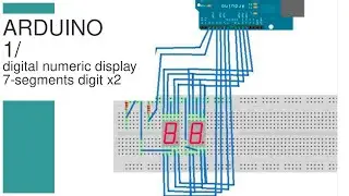 ARDUINO - CLOCK - 1 -  [ 2x 7-segments digit ]