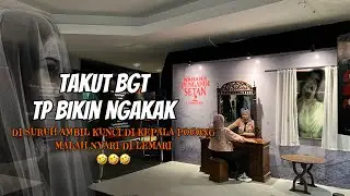 ESCAPE ROOM || LUCU, NGAKAK DAN HOROR || WAHANA RUMAH HANTU PENGABDI SETAN 2 || DI BRAGA  BANDUNG.