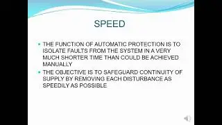Electrical Protection III Module 1 Lesson 3