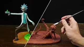 Sculpting RICK & MORTY | Diorama Timelapse