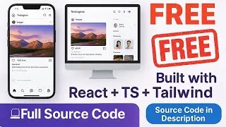 🔥 Instagram Clone Using React + Tailwind | FREE Source Code! (Vite + TypeScript)