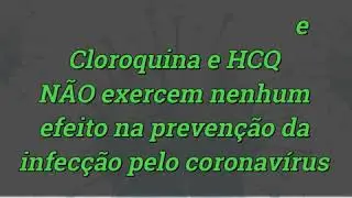 COVID-19: Cloroquina em células de pulmão (25/07/2020)