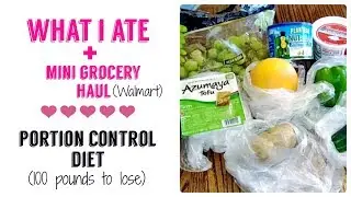 What I Ate | Portion Control Diet | Mini Grocery Haul | 100 Pounds to Lose | JUL. 12