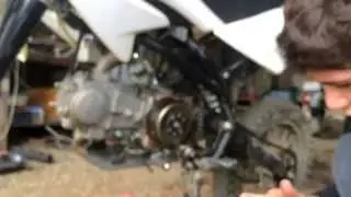 Замена передней звезды на кайо 125