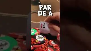 🔥AA!🔥 Par de A! Muéstrame el pote dealer! 😎 #poker #lasvegas #casino