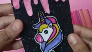 Cute mini unicorn book | diy book |#diyunicornbook #diybookmark