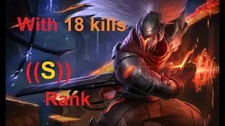 lol Yasuo gameplay S rank carry project Yasuo skin 18 6 6