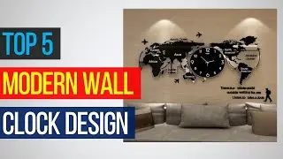 Top 5 Modern Wall Clock Design Large Bed Room Bathroom Decorative Vintage Sticker Hanging Wall Clock