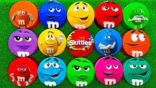 Satisfying Video | ULTIMATE Unpacking Radiant Skittles and Yummy M&M'S Candy From Glossy Tins ASMR