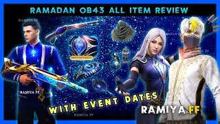 🔵 RAMADAN EVENT ITEMS OB43 - 2024 | FREEFIRE RAMADAN | RAMIYA FF