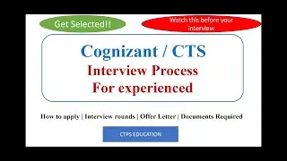 Cognizant interview process for experienced professionals | Step by Step procedure to apply for job