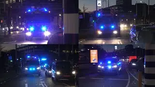 [ ASW+ALW ] Brandweer Ambulances 13-101+13-165 en MMT 13-901 met spoed naar een melding in Amsterdam