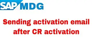 Email notifications in workflows in MDG using SO10 template