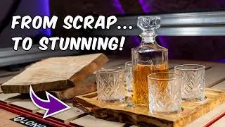 Transform Scrap Wood into a Stunning Drinks Tray - CNC Woodworking Project