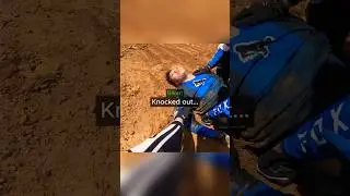 Biker jumped over a BRUTAL accident😳