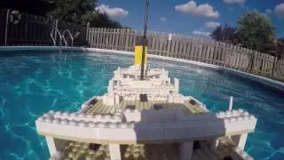 LEGO Titanic Sinking - Stern Cam [Vid 2 of 4]