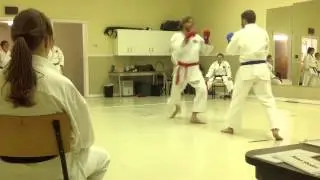 Shotokan Kumite Men Brown/Black Belts | Winnipeg Budokai vs Charleswood Karate | IDSL Feb 2013