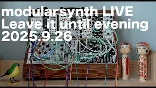 I Left My Modular Synth Alone Until Evening - Aug 11, 2025.
