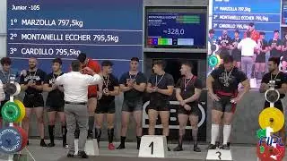 6^ GARA NAZIONALE DI PL CLASSIC MASCHILE JUNIOR-  Cat. -105 kg.