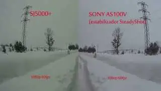 SJ5000+ VS SONY AS100V Estabilización