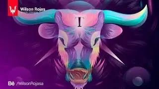 Bull - Speed Art (Illustrator) | Wilson Rojas