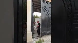 Zamonaviy Temir Darvozalar +998903199395 Дарвоза Тайорлаш Жарайони Darvozaga Kraska Sepish Jarayoni