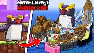 I built a PENGUIN VILLAGE in Minecraft HARDCORE in 100 Days