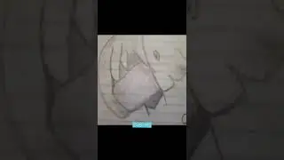 Drawing of a masked girl