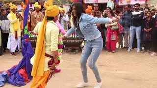Delhi Girl vs Haryanvi Boy on Nagada Dance at Surajkund mela