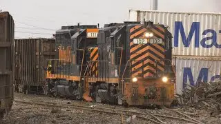 W&LE  train 663 Falls Junction to Cleveland with a Trainee Conductor aboard 102 operation lifesaver