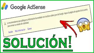 ►SOLUCIÓN: Le recomendamos que publique su información de vendedor - Adsense ✅