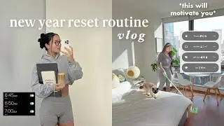 RESET ROUTINE FOR 2024:🌱 how to reset for the new year, goal plan, be productive, & stay motivated!